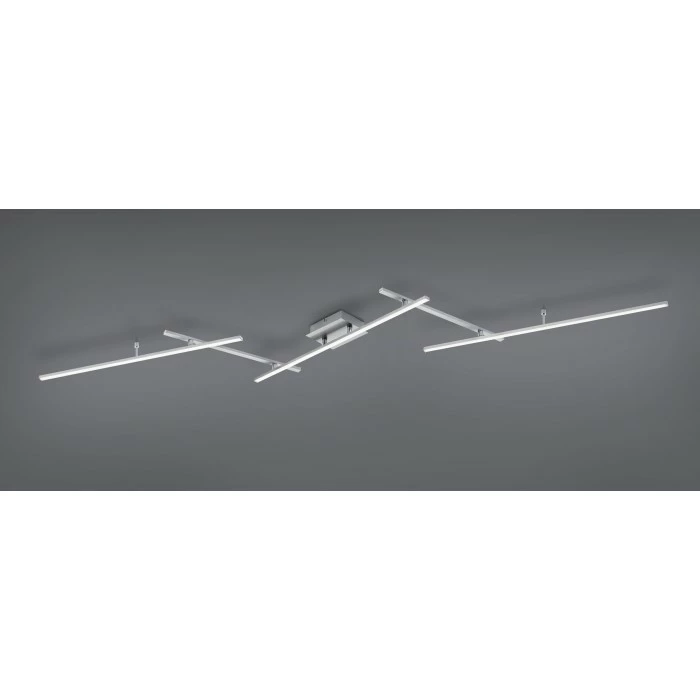 Trio Leuchten Arvin Deckenleuchte LED Nickel-Matt, 2-flammig, Fernbedienung, Farbwechsler 4 Trio Leuchten Arvin Deckenleuchte LED Nickel-Matt, 2-flammig, Fernbedienung, Farbwechsler – Bild 4