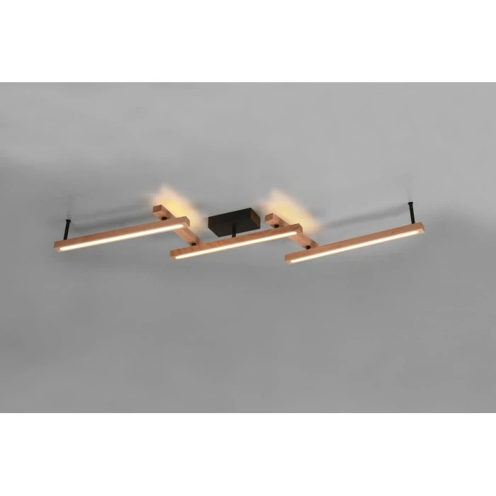 Trio Leuchten Bellari Deckenleuchte LED Braun, 1-flammig, Fernbedienung 1 Trio Leuchten Bellari Deckenleuchte LED Braun, 1-flammig, Fernbedienung