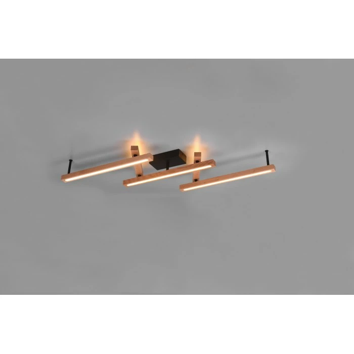 Trio Leuchten Bellari Deckenleuchte LED Braun, 1-flammig, Fernbedienung 2 Trio Leuchten Bellari Deckenleuchte LED Braun, 1-flammig, Fernbedienung – Bild 2