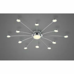 Trio Leuchten BODRUM Deckenleuchte LED Chrom, 12-flammig, Fernbedienung -LED Leuchten Verkäufe trio leuchten bodrum deckenleuchte 673311306 2