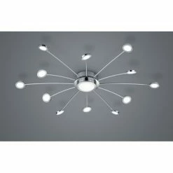 Trio Leuchten BODRUM Deckenleuchte LED Chrom, 12-flammig, Fernbedienung -LED Leuchten Verkäufe trio leuchten bodrum deckenleuchte 673311306 4
