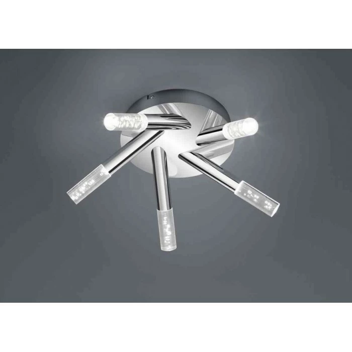 Trio Leuchten BOLSA Deckenleuchte LED Chrom, 5-flammig 1 Trio Leuchten BOLSA Deckenleuchte LED Chrom, 5-flammig