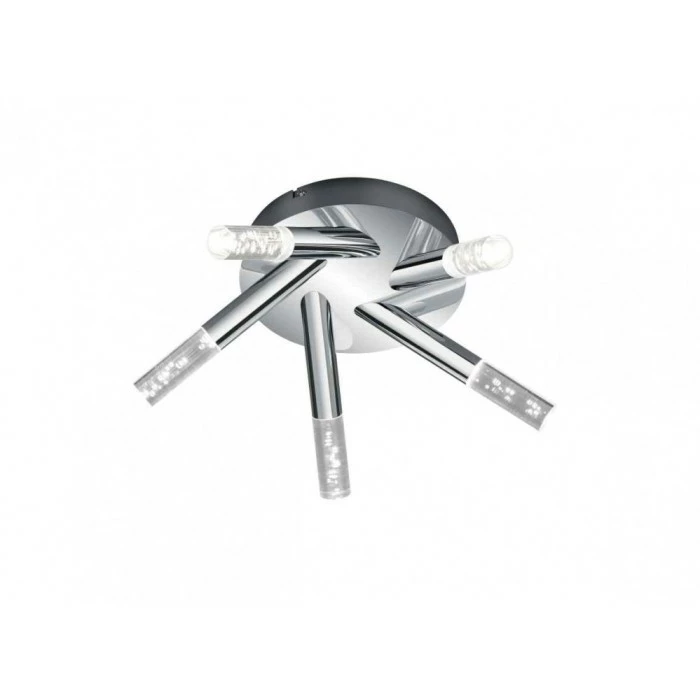 Trio Leuchten BOLSA Deckenleuchte LED Chrom, 5-flammig 2 Trio Leuchten BOLSA Deckenleuchte LED Chrom, 5-flammig – Bild 2