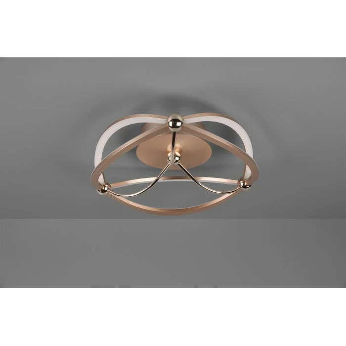 Trio Leuchten Charivari Deckenleuchte LED Messing, 1-flammig 2 Trio Leuchten Charivari Deckenleuchte LED Messing, 1-flammig – Bild 2