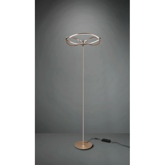 Trio Leuchten Charivari Stehleuchte LED Messing, 1-flammig 2 Trio Leuchten Charivari Stehleuchte LED Messing, 1-flammig – Bild 2