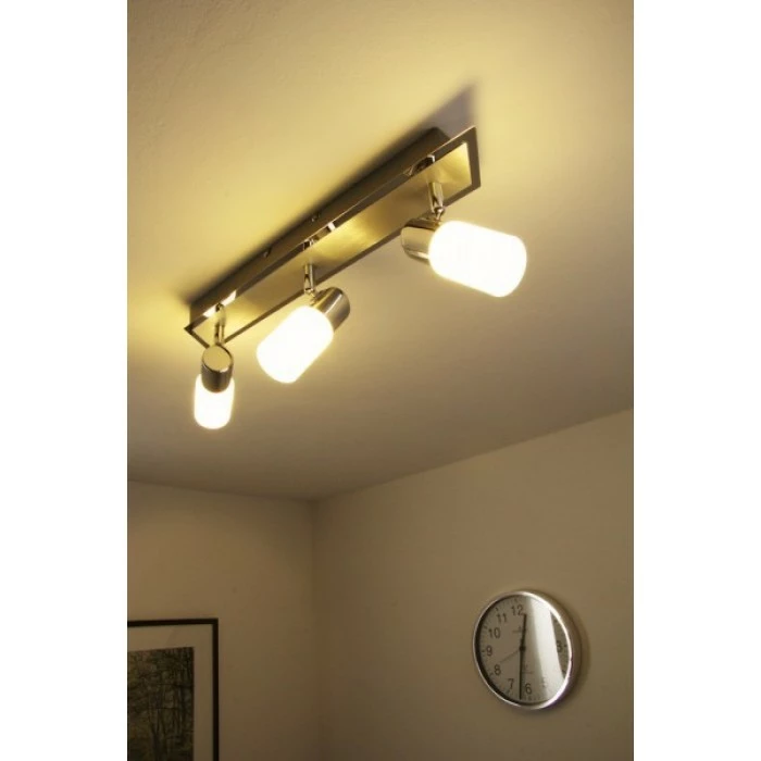 Trio Leuchten CLAPTON Deckenleuchte LED Chrom, Aluminium, Edelstahl, 3-flammig 4 Trio Leuchten CLAPTON Deckenleuchte LED Chrom, Aluminium, Edelstahl, 3-flammig – Bild 4