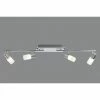 Trio Leuchten CLAPTON Deckenleuchte LED Chrom, Aluminium, Edelstahl, 4-flammig