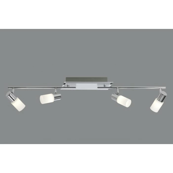 Trio Leuchten CLAPTON Deckenleuchte LED Chrom, Aluminium, Edelstahl, 4-flammig 1 Trio Leuchten CLAPTON Deckenleuchte LED Chrom, Aluminium, Edelstahl, 4-flammig