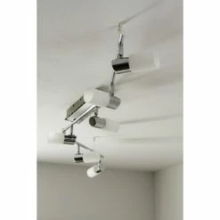 Trio Leuchten CLAPTON Deckenleuchte LED Chrom, Aluminium, Edelstahl, 6-flammig -LED Leuchten Verkäufe trio leuchten clapton deckenleuchte 821410605 do1 13