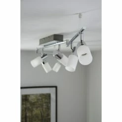 Trio Leuchten CLAPTON Deckenleuchte LED Chrom, Aluminium, Edelstahl, 6-flammig -LED Leuchten Verkäufe trio leuchten clapton deckenleuchte 821410605 do1 14