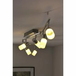 Trio Leuchten CLAPTON Deckenleuchte LED Chrom, Aluminium, Edelstahl, 6-flammig -LED Leuchten Verkäufe trio leuchten clapton deckenleuchte 821410605 do1 7