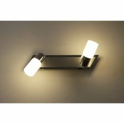 Trio Leuchten CLAPTON Wandleuchte LED Chrom, Aluminium, Edelstahl, 2-flammig -LED Leuchten Verkäufe trio leuchten clapton wandleuchte 821470205 do1 7