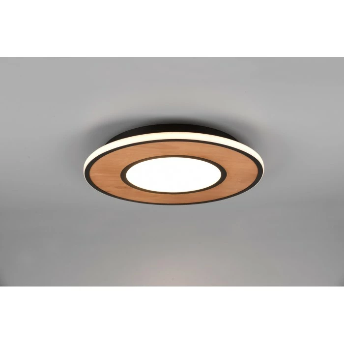 Trio Leuchten Deacon Deckenleuchte LED Braun, 1-flammig 1 Trio Leuchten Deacon Deckenleuchte LED Braun, 1-flammig