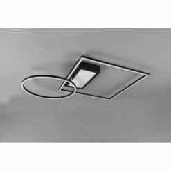 Trio Leuchten Downey Deckenleuchte LED Schwarz, 1-flammig, Fernbedienung -LED Leuchten Verkäufe trio leuchten downey deckenleuchte 620510332 10