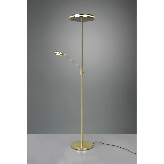 Trio Leuchten Franklin Deckenfluter LED Messing, 2-flammig 2 Trio Leuchten Franklin Deckenfluter LED Messing, 2-flammig – Bild 2