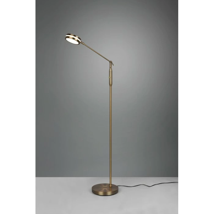 Trio Leuchten Franklin Stehleuchte LED Altmessing, 1-flammig 11 Trio Leuchten Franklin Stehleuchte LED Altmessing, 1-flammig – Bild 11