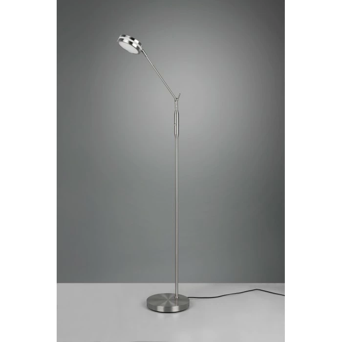 Trio Leuchten Franklin Stehleuchte LED Nickel-Matt, 1-flammig 13 Trio Leuchten Franklin Stehleuchte LED Nickel-Matt, 1-flammig – Bild 13