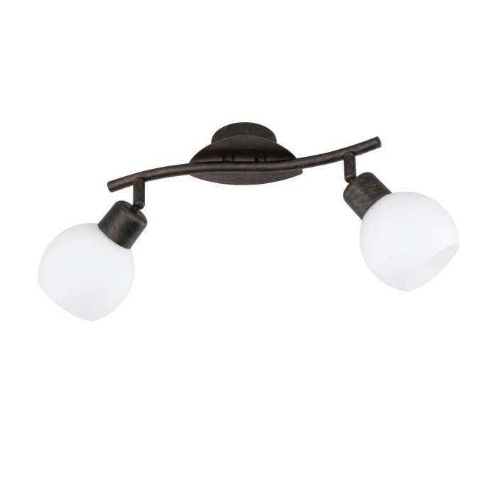 Trio Leuchten FREDDY Deckenleuchte LED Dunkelbraun, Rostfarben, 2-flammig 2 Trio Leuchten FREDDY Deckenleuchte LED Dunkelbraun, Rostfarben, 2-flammig – Bild 2