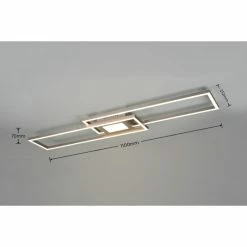 Trio Leuchten Ganado Deckenleuchte LED Nickel-Matt, 2-flammig, Fernbedienung, Farbwechsler 44 Trio Leuchten Ganado Deckenleuchte LED Nickel-Matt, 2-flammig, Fernbedienung, Farbwechsler -LED Leuchten Verkäufe trio leuchten ganado deckenleuchte 670710507 19