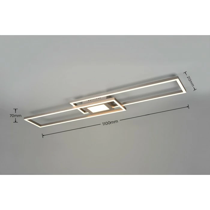 Trio Leuchten Ganado Deckenleuchte LED Nickel-Matt, 2-flammig, Fernbedienung, Farbwechsler 20 Trio Leuchten Ganado Deckenleuchte LED Nickel-Matt, 2-flammig, Fernbedienung, Farbwechsler – Bild 20