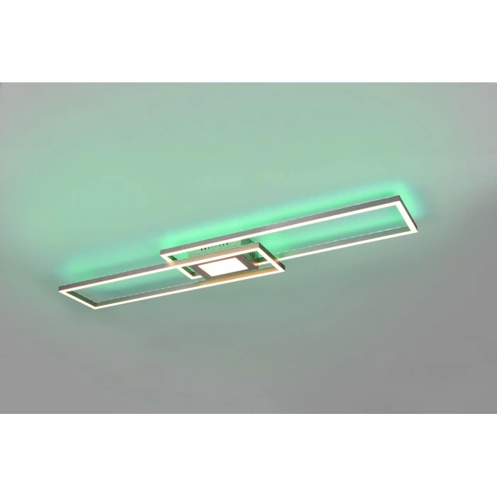 Trio Leuchten Ganado Deckenleuchte LED Nickel-Matt, 2-flammig, Fernbedienung, Farbwechsler 23 Trio Leuchten Ganado Deckenleuchte LED Nickel-Matt, 2-flammig, Fernbedienung, Farbwechsler – Bild 23