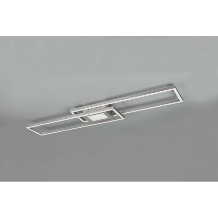 Trio Leuchten Ganado Deckenleuchte LED Nickel-Matt, 2-flammig, Fernbedienung, Farbwechsler 5 Trio Leuchten Ganado Deckenleuchte LED Nickel-Matt, 2-flammig, Fernbedienung, Farbwechsler – Bild 5