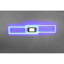 Trio Leuchten Ganado Deckenleuchte LED Schwarz, 2-flammig, Fernbedienung, Farbwechsler -LED Leuchten Verkäufe trio leuchten ganado deckenleuchte 670710532 14