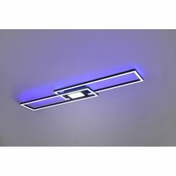 Trio Leuchten Ganado Deckenleuchte LED Schwarz, 2-flammig, Fernbedienung, Farbwechsler -LED Leuchten Verkäufe trio leuchten ganado deckenleuchte 670710532 19