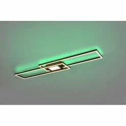 Trio Leuchten Ganado Deckenleuchte LED Schwarz, 2-flammig, Fernbedienung, Farbwechsler -LED Leuchten Verkäufe trio leuchten ganado deckenleuchte 670710532 23