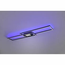 Trio Leuchten Ganado Deckenleuchte LED Schwarz, 2-flammig, Fernbedienung, Farbwechsler -LED Leuchten Verkäufe trio leuchten ganado deckenleuchte 670710532 4