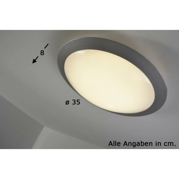 Trio Leuchten GONZALO Deckenleuchte LED Weiß, Titan, 1-flammig 2 Trio Leuchten GONZALO Deckenleuchte LED Weiß, Titan, 1-flammig – Bild 2