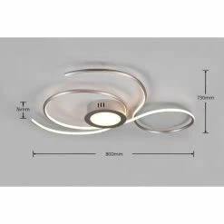 Trio Leuchten JIVE Deckenleuchte LED Nickel-Matt, 1-flammig -LED Leuchten Verkäufe trio leuchten jive deckenleuchte 623419207 11