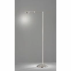 Trio Leuchten KAZAN Stehleuchte LED Nickel-Matt, 1-flammig