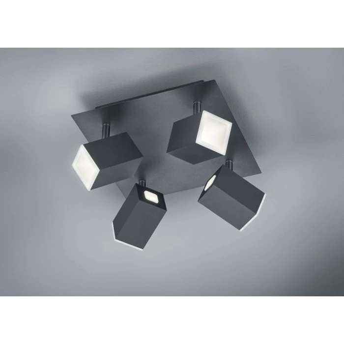 Trio Leuchten LAGOS Deckenleuchte LED Schwarz, 4-flammig 1 Trio Leuchten LAGOS Deckenleuchte LED Schwarz, 4-flammig
