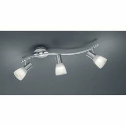 Trio Leuchten LEVISTO Deckenspot LED Nickel-Matt, 3-flammig