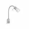 Trio Leuchten LEVISTO Wandleuchte LED Nickel-Matt, 1-flammig