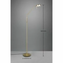 Trio Leuchten Monza Stehleuchte LED Messing, 1-flammig -LED Leuchten Verkäufe trio leuchten monza stehleuchte 423310108 2