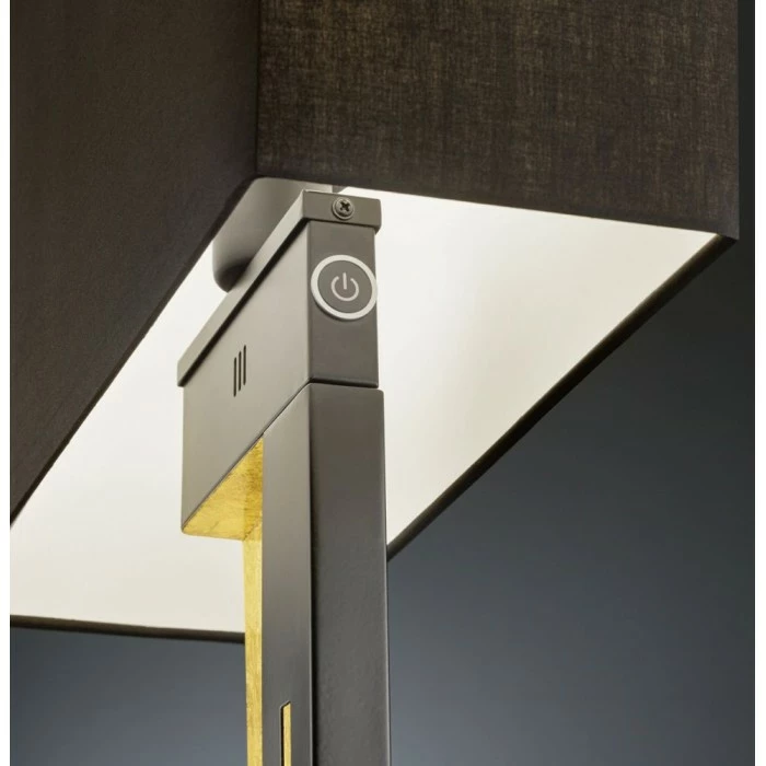 Trio Leuchten NESTOR Stehleuchte LED Gold, 2-flammig 4 Trio Leuchten NESTOR Stehleuchte LED Gold, 2-flammig – Bild 4