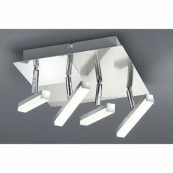Trio Leuchten OPIUM Deckenleuchte LED Nickel-Matt, 4-flammig