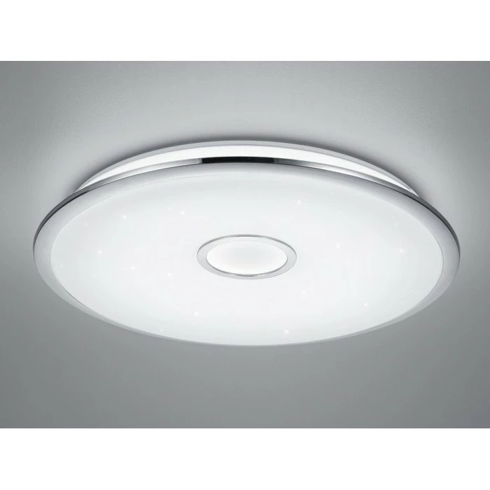 Trio Leuchten OSAKA Deckenleuchte LED Chrom, 1-flammig, Fernbedienung 1 Trio Leuchten OSAKA Deckenleuchte LED Chrom, 1-flammig, Fernbedienung
