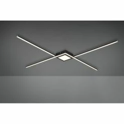 Trio Leuchten Oxford Deckenleuchte LED Anthrazit, 1-flammig