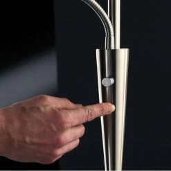 Trio Leuchten QUEBEC Deckenfluter LED Messing, 2-flammig -LED Leuchten Verkäufe trio leuchten quebec deckenfluter 422710308 2