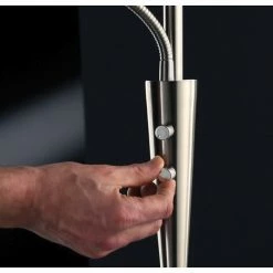 Trio Leuchten QUEBEC Deckenfluter LED Messing, 2-flammig -LED Leuchten Verkäufe trio leuchten quebec deckenfluter 422710308 3