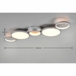 Trio Leuchten Salsa Deckenleuchte LED Titan, 1-flammig -LED Leuchten Verkäufe trio leuchten salsa deckenleuchte 626710587 5