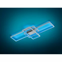 Trio Leuchten THIAGO Deckenleuchte LED Nickel-Matt, 1-flammig, Fernbedienung, Farbwechsler -LED Leuchten Verkäufe trio leuchten thiago deckenleuchte 652610307 3