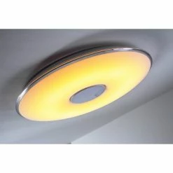 Trio Leuchten TOKYO Deckenleuchte LED Chrom, 1-flammig, Fernbedienung -LED Leuchten Verkäufe trio leuchten tokyo deckenleuchte 628915001 2