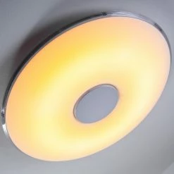 Trio Leuchten TOKYO Deckenleuchte LED Chrom, 1-flammig, Fernbedienung -LED Leuchten Verkäufe trio leuchten tokyo deckenleuchte 628915001 26