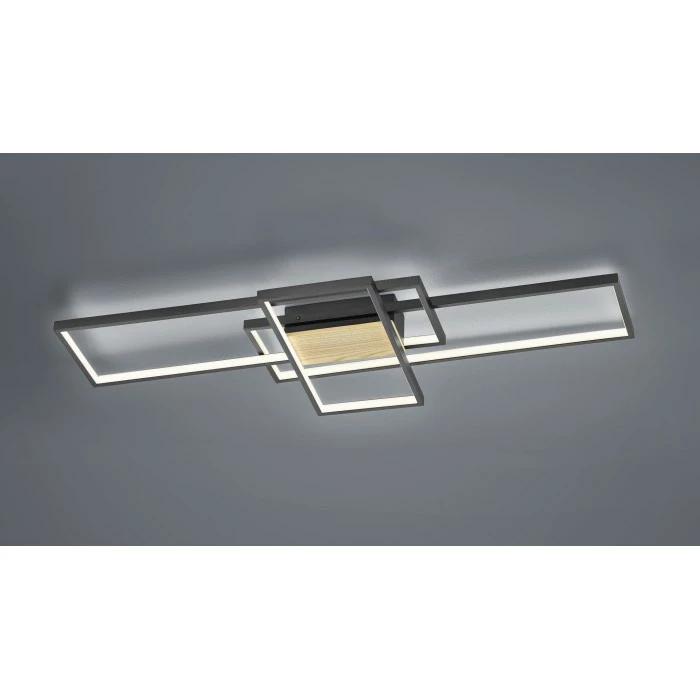 Trio Leuchten Tucson Deckenleuchte LED Schwarz, 1-flammig 2 Trio Leuchten Tucson Deckenleuchte LED Schwarz, 1-flammig – Bild 2