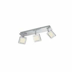 Trio Leuchten VISION Deckenleuchte LED Nickel-Matt, 3-flammig