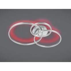 Trio Leuchten Winona Deckenleuchte LED Nickel-Matt, 2-flammig, Fernbedienung, Farbwechsler -LED Leuchten Verkäufe trio leuchten winona deckenleuchte 670810607 4